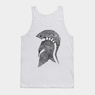 Spartan Helmet Sketch Tank Top